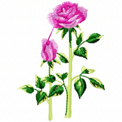 Flowers And Tree Embroidery Design 8